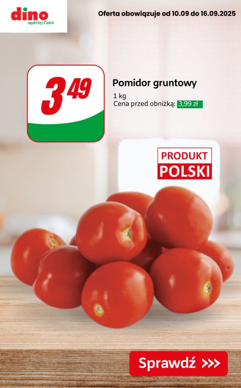 Dino - gazetka promocyjna Do -50% na owoce i warzywa od czwartku 11.09 do wtorku 16.09 - strona 9