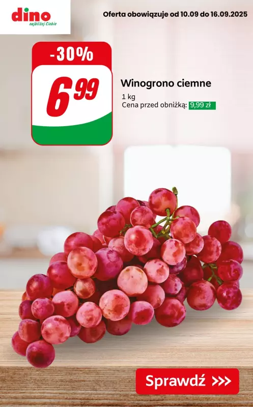 Dino - gazetka promocyjna Do -50% na owoce i warzywa od czwartku 11.09 do wtorku 16.09 - strona 6