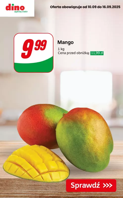 Dino - gazetka promocyjna Do -50% na owoce i warzywa od czwartku 11.09 do wtorku 16.09 - strona 8