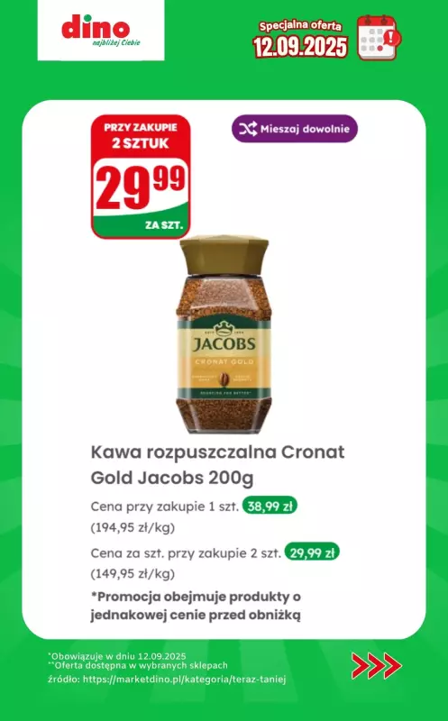 Dino - gazetka promocyjna Specjalna oferta na 12.09.2025 - promocje spoza gazetki   - strona 3