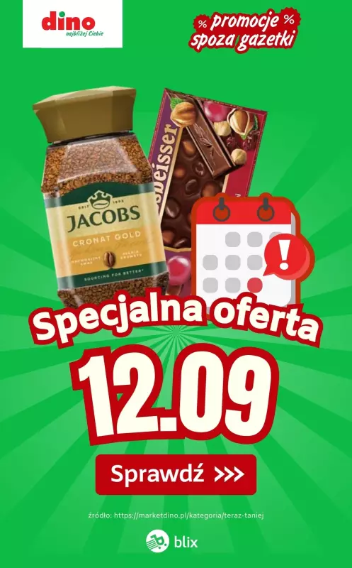 Dino - gazetka promocyjna Specjalna oferta na 12.09.2025 - promocje spoza gazetki od piątku 12.09 do piątku 12.09
