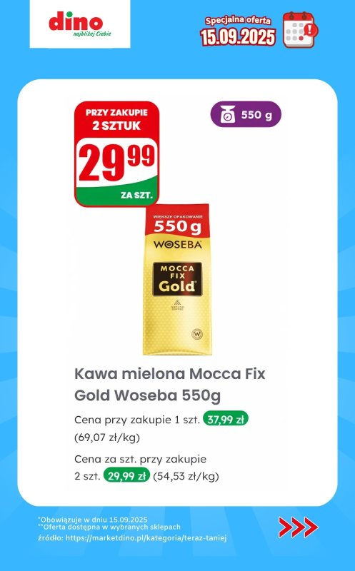 Dino - gazetka promocyjna Specjalna oferta na 15.09.2025 - promocje spoza gazetki od poniedziałku 15.09 do poniedziałku 15.09 - strona 4