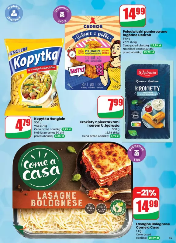 Dino - gazetka promocyjna Gazetka od środy 17.09 do wtorku 23.09 - strona 45