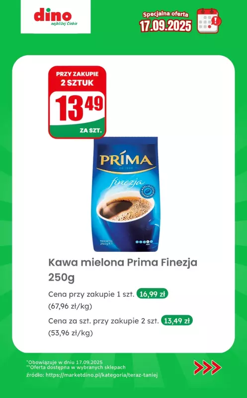 Dino - gazetka promocyjna Specjalna oferta na 17.09.2025 - promocje spoza gazetki od środy 17.09 do środy 17.09 - strona 5