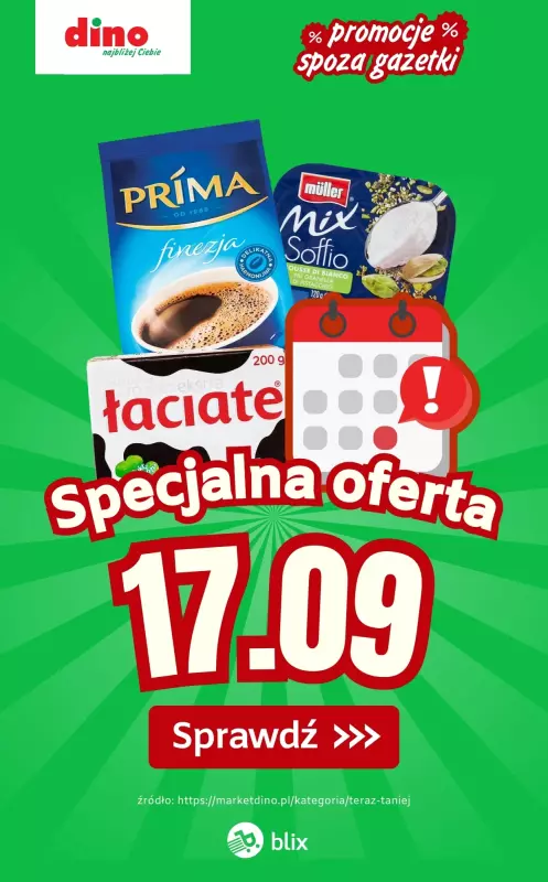Dino - gazetka promocyjna Specjalna oferta na 17.09.2025 - promocje spoza gazetki  