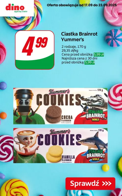 Dino - gazetka promocyjna Super oferty na słodkości! od czwartku 18.09 do wtorku 23.09 - strona 7