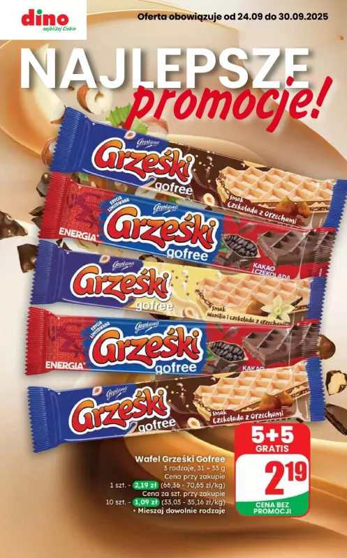 Dino - gazetka promocyjna Najlepsze PROMOCJE! od środy 24.09 do wtorku 30.09