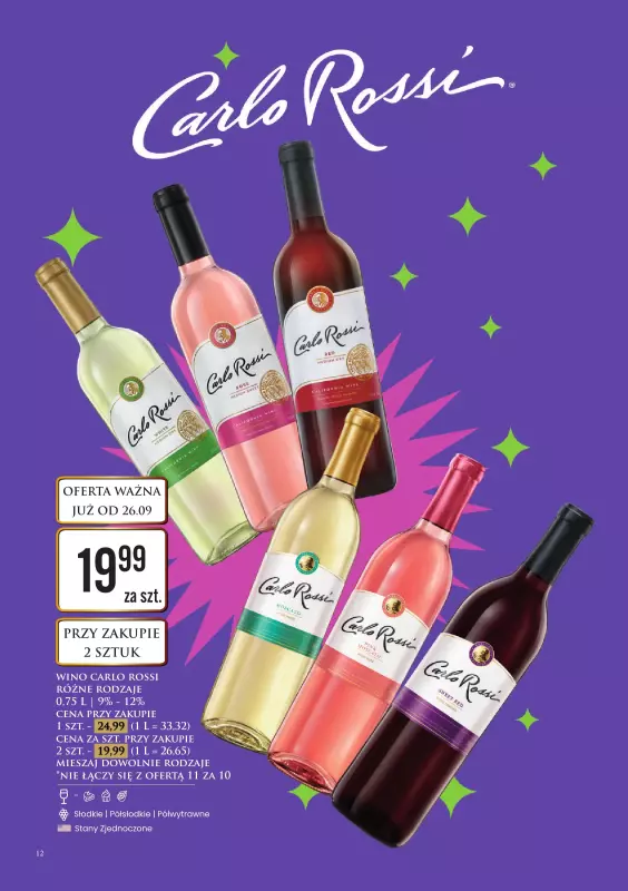 Dino - gazetka promocyjna Katalog alkoholowy od poniedziałku 29.09 do soboty 04.10 - strona 12