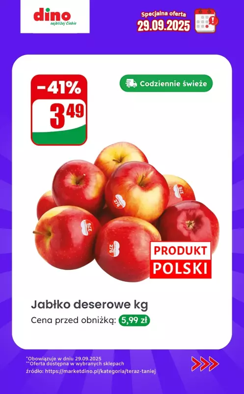 Dino - gazetka promocyjna Specjalna oferta na 29.09.2025 - promocje spoza gazetki od poniedziałku 29.09 do poniedziałku 29.09 - strona 2