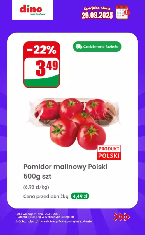 Dino - gazetka promocyjna Specjalna oferta na 29.09.2025 - promocje spoza gazetki od poniedziałku 29.09 do poniedziałku 29.09 - strona 4