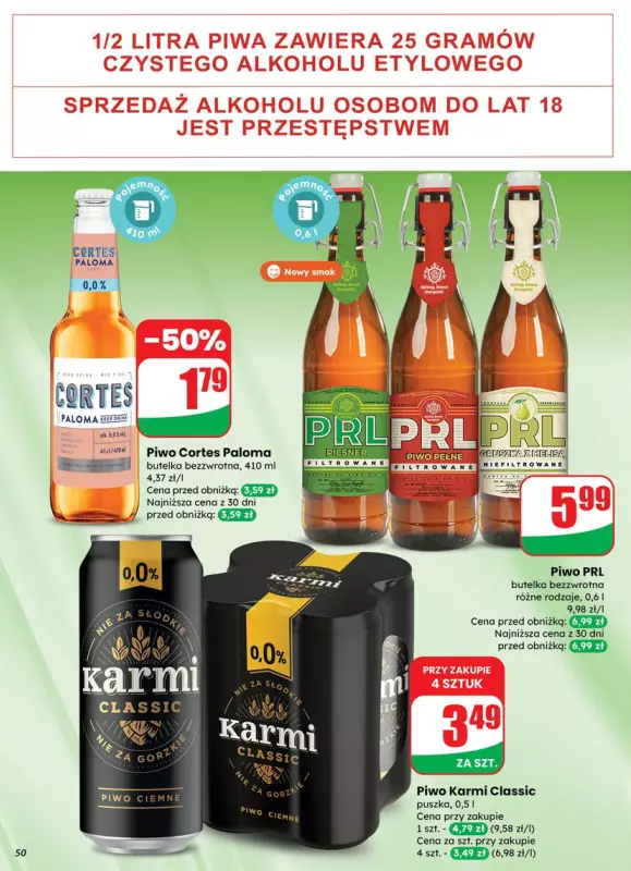 Dino - gazetka promocyjna Gazetka od środy 01.10 do wtorku 07.10 - strona 50