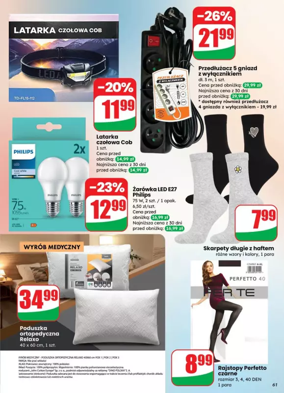 Dino - gazetka promocyjna Gazetka od środy 01.10 do wtorku 07.10 - strona 61