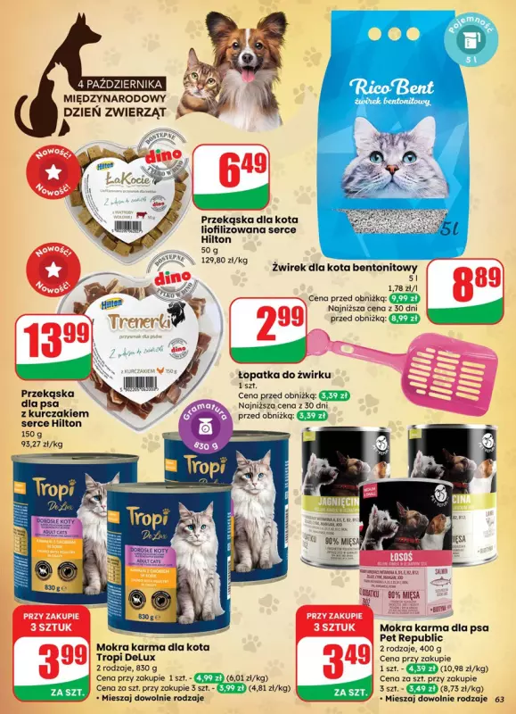 Dino - gazetka promocyjna Gazetka od środy 01.10 do wtorku 07.10 - strona 63