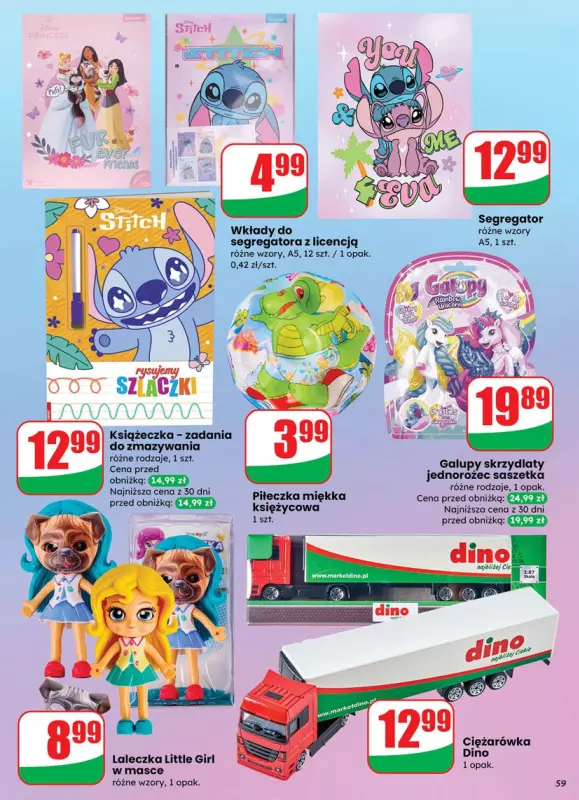Dino - gazetka promocyjna Gazetka od środy 01.10 do wtorku 07.10 - strona 59