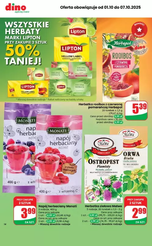 Dino - gazetka promocyjna MEGA promocje! od środy 01.10 do wtorku 07.10 - strona 8