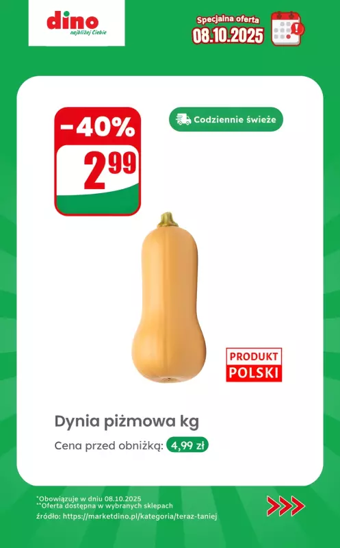 Dino - gazetka promocyjna Specjalna oferta na 08.10.2025 - promocje spoza gazetki od środy 08.10 do środy 08.10 - strona 4