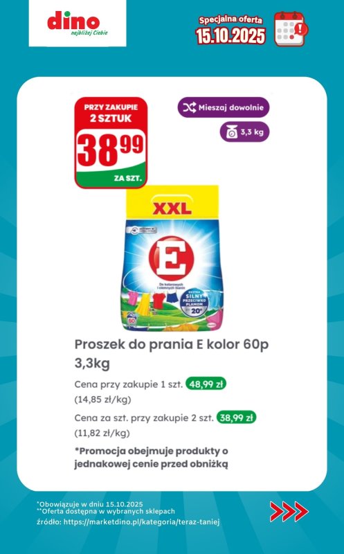 Dino - gazetka promocyjna Specjalna oferta na 15.10.2025 - promocje spoza gazetki od środy 15.10 do środy 15.10 - strona 10