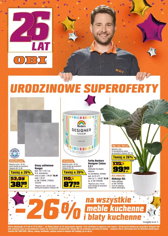 OBI - gazetka promocyjna Gazetka od środy 11.09 do wtorku 01.10