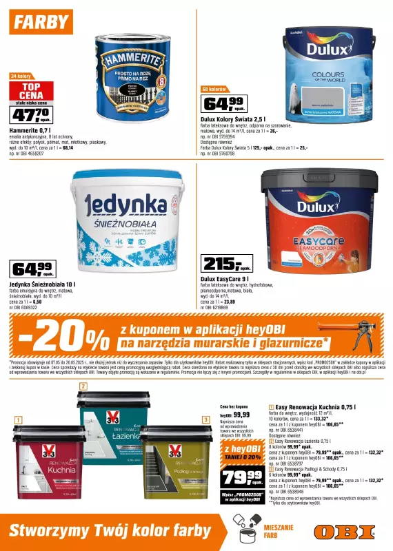 OBI - gazetka promocyjna Gazetka od środy 07.05 do wtorku 20.05 - strona 13