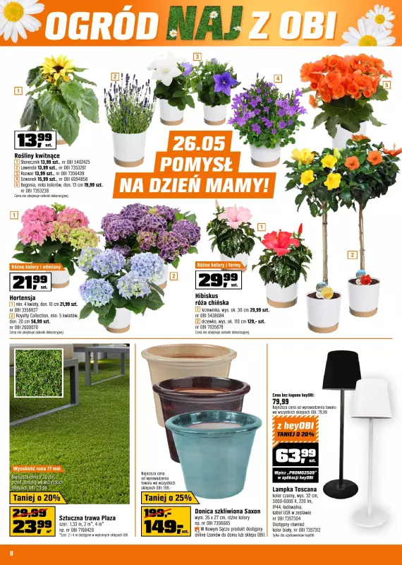OBI - gazetka promocyjna Gazetka od środy 21.05 do wtorku 03.06 - strona 8