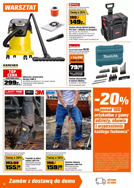 OBI - gazetka promocyjna Gazetka od środy 01.10 do wtorku 21.10 - strona 10