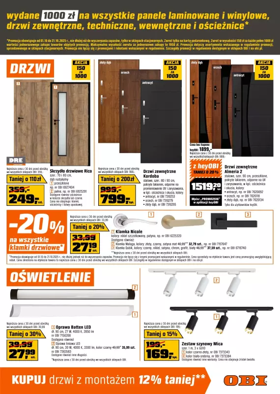 OBI - gazetka promocyjna Gazetka od środy 01.10 do wtorku 21.10 - strona 3