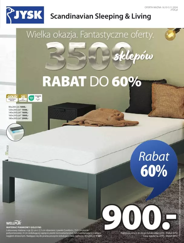 Jysk - gazetka promocyjna Wielka okazja. Fantastyczne oferty  