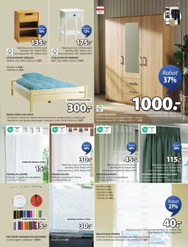 Jysk - gazetka promocyjna Świetna oferta do ogrodu od środy 23.04 do niedzieli 11.05 - strona 13