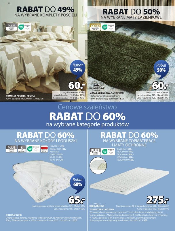 Jysk - gazetka promocyjna Świetna oferta do ogrodu od środy 23.04 do niedzieli 11.05 - strona 22