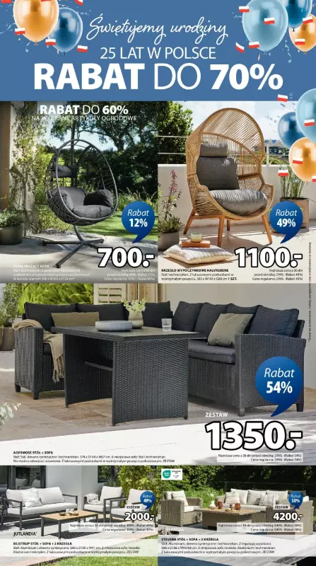 Jysk - gazetka promocyjna Świętujemy urodziny. Rabat do 70% od środy 14.05 do wtorku 20.05 - strona 3
