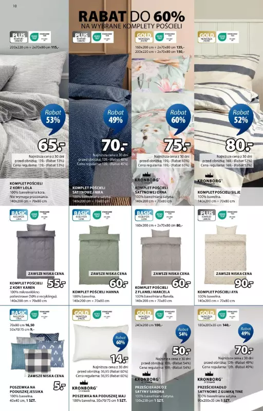 Jysk - gazetka promocyjna Świętujemy urodziny. Rabat do 50% od środy 21.05 do niedzieli 08.06 - strona 10