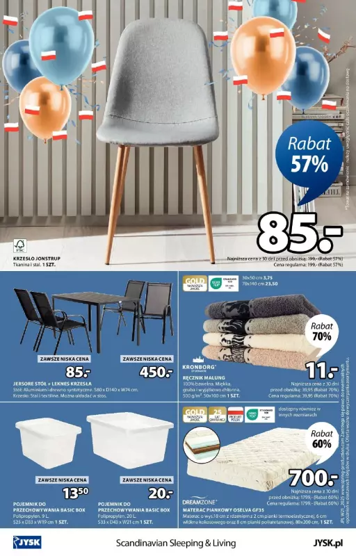 Jysk - gazetka promocyjna Świętujemy urodziny. Rabat do 50% od środy 21.05 do niedzieli 08.06 - strona 16