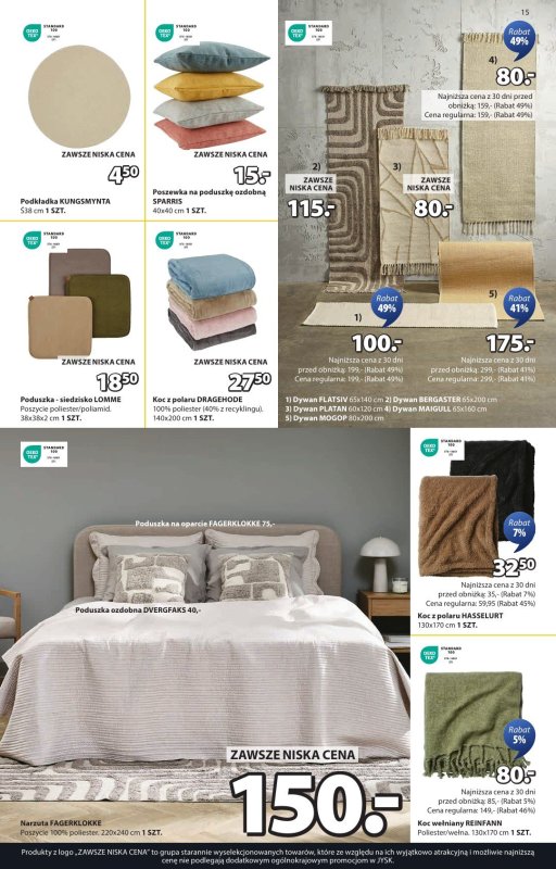 Jysk - gazetka promocyjna Summer Sale. Rabat do 60% od środy 18.06 do niedzieli 06.07 - strona 15