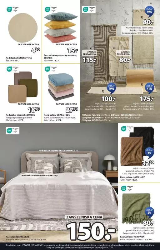 Jysk - gazetka promocyjna Summer Sale. Rabat do 60% od środy 18.06 do niedzieli 06.07 - strona 15
