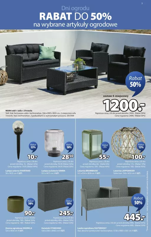 Jysk - gazetka promocyjna Summer Sale. Rabat do 60%   - strona 3