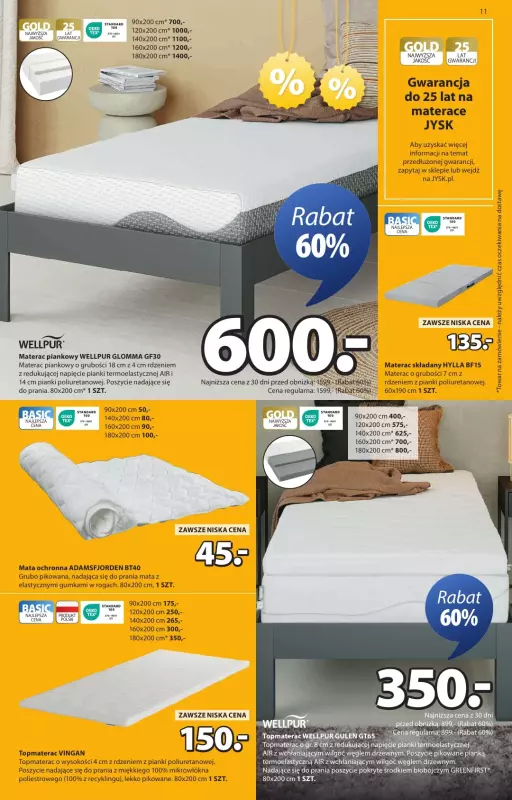 Jysk - gazetka promocyjna Summer Sale. Rabat do 60% od środy 18.06 do niedzieli 06.07 - strona 11