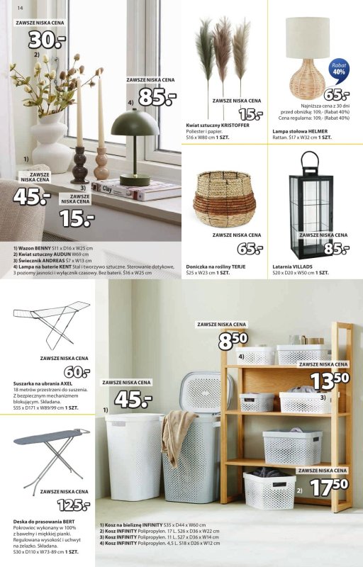Jysk - gazetka promocyjna Summer Sale. Rabat do 60% od środy 18.06 do niedzieli 06.07 - strona 14