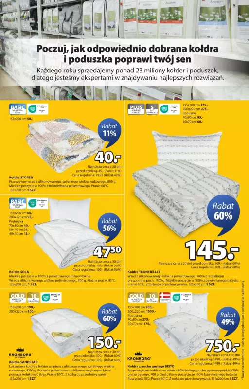 Jysk - gazetka promocyjna Summer Sale. Rabat do 60% od środy 18.06 do niedzieli 06.07 - strona 9