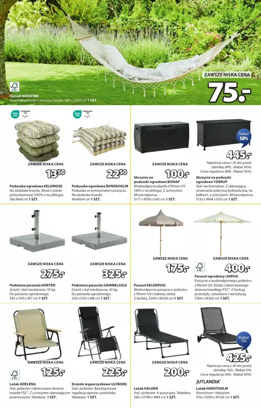 Jysk - gazetka promocyjna Summer Sale. Rabat do 60% od środy 18.06 do niedzieli 06.07 - strona 4
