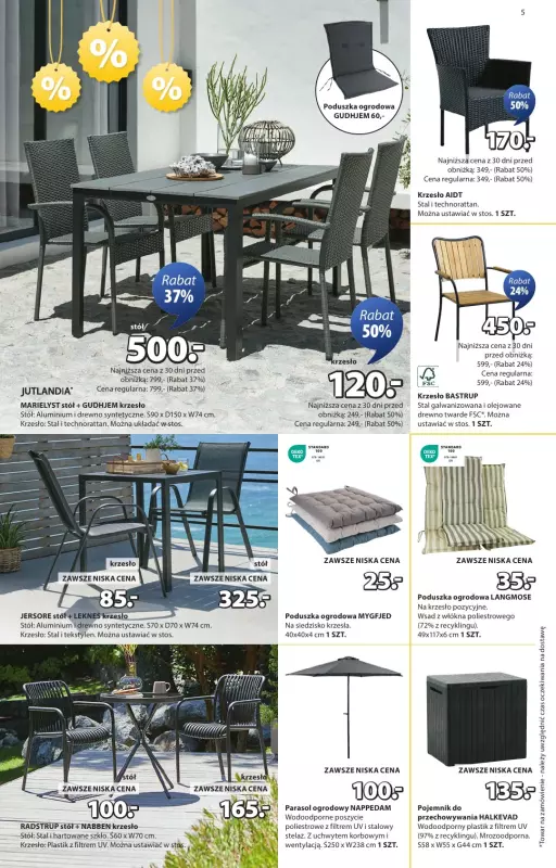 Jysk - gazetka promocyjna Summer Sale. Rabat do 60% od środy 02.07 do niedzieli 20.07 - strona 5
