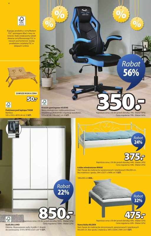 Jysk - gazetka promocyjna Summer Sale. Rabat do 60% od środy 02.07 do niedzieli 20.07 - strona 4
