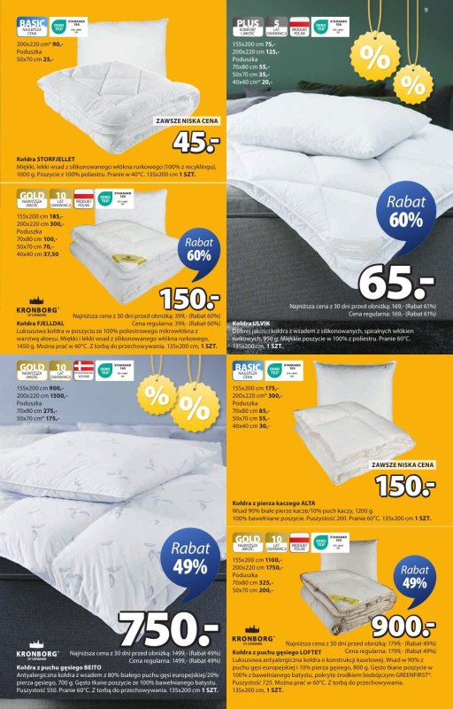 Jysk - gazetka promocyjna Summer Sale. Rabat do 60% od środy 02.07 do niedzieli 20.07 - strona 9