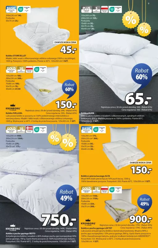 Jysk - gazetka promocyjna Summer Sale. Rabat do 60% od środy 02.07 do niedzieli 20.07 - strona 9