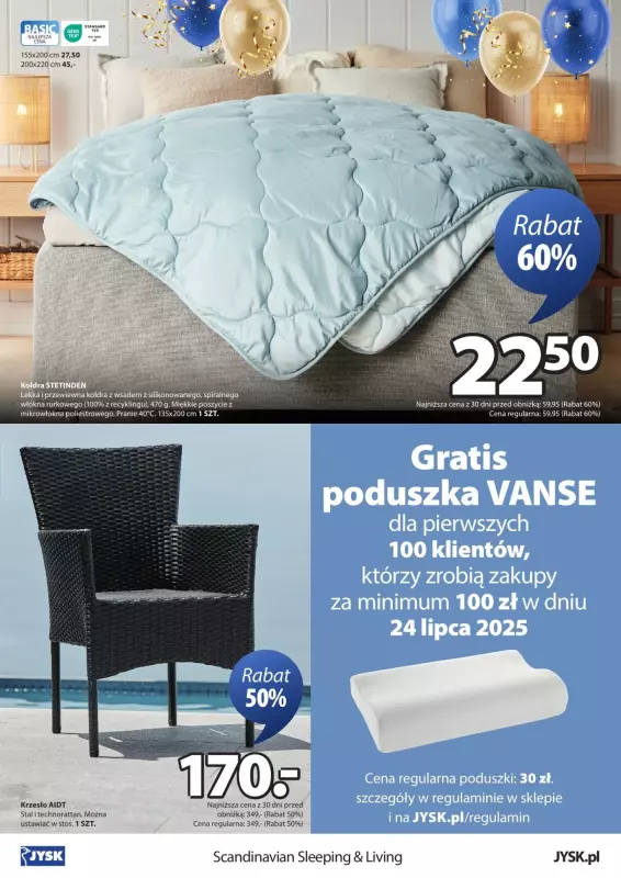 Jysk - gazetka promocyjna WEJHEROWO: Wielkie Otwarcie JYSK! Już 24.07! od czwartku 24.07 do czwartku 31.07 - strona 2