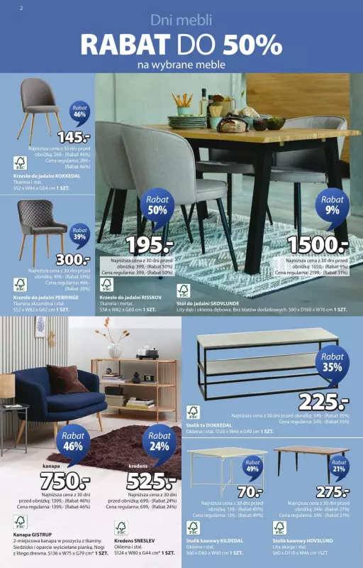 Jysk - gazetka promocyjna Wyprzedaż. Rabat do 60% od środy 23.07 do niedzieli 10.08 - strona 2