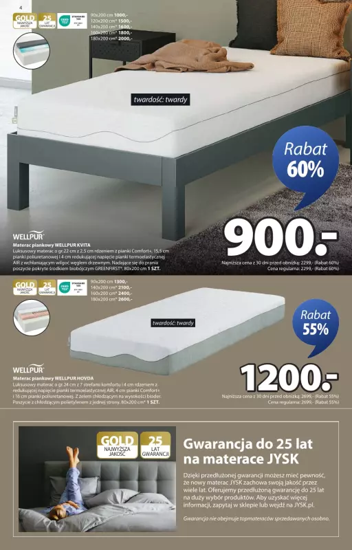 Jysk - gazetka promocyjna Świetna oferta dla domu. Rabat do 60% od środy 08.10 do niedzieli 26.10 - strona 4