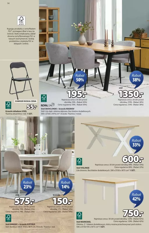 Jysk - gazetka promocyjna Świetna oferta dla domu. Rabat do 60% od środy 08.10 do niedzieli 26.10 - strona 14