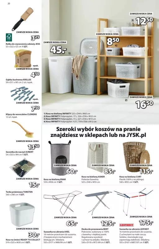 Jysk - gazetka promocyjna Świetna oferta dla domu. Rabat do 60% od środy 08.10 do niedzieli 26.10 - strona 20