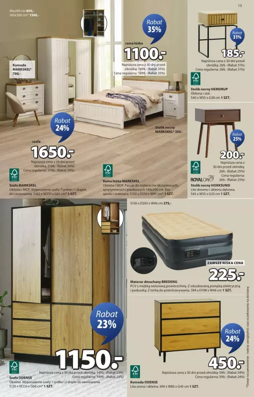 Jysk - gazetka promocyjna Świetna oferta dla domu. Rabat do 60% od środy 08.10 do niedzieli 26.10 - strona 13