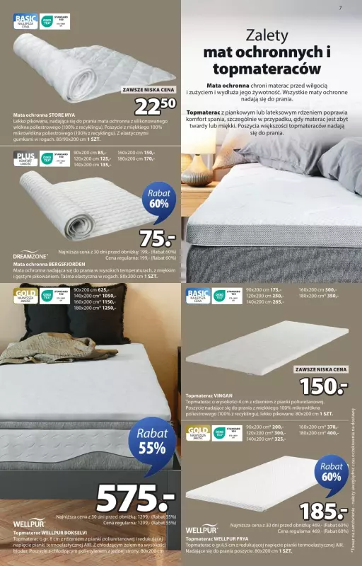 Jysk - gazetka promocyjna Świetna oferta dla domu. Rabat do 60% od środy 08.10 do niedzieli 26.10 - strona 7